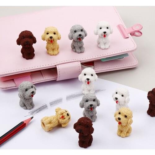 Animal Modeling Eraser Lovely Dog Kawaii Creative Childrens Eraser Stationery Store Office School Supplies