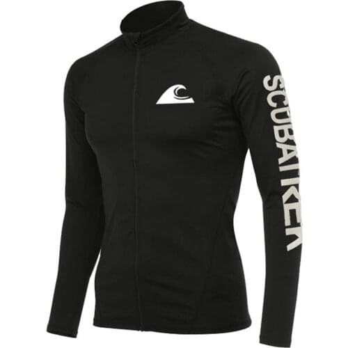 Mens Swimming T-shirt Swimsuit Beach UV Protection Rash Guard Swimwear Diving Rashguard Long Sleeve Surfing Suits Surf T-shirt