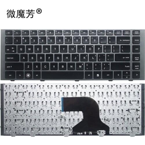 New Keyboard for HP ProBook 4440S 4441S 4445S 4446S Laptops Replaces 702238-001 silver frame US