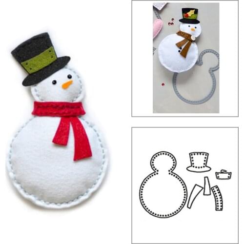 2020 New Christmas Snowman Metal Cutting Dies For DIY Cut Paper Craft Making Embossing Manual Sewing Card Scrapbooking No Stamps