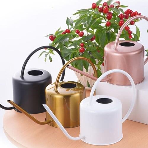 Watering Plant Long Mouth Gard Flower Can For Indoor Outdoor Plants Garden Stainless Steel 1.3L Multi Colored Spray Bottles