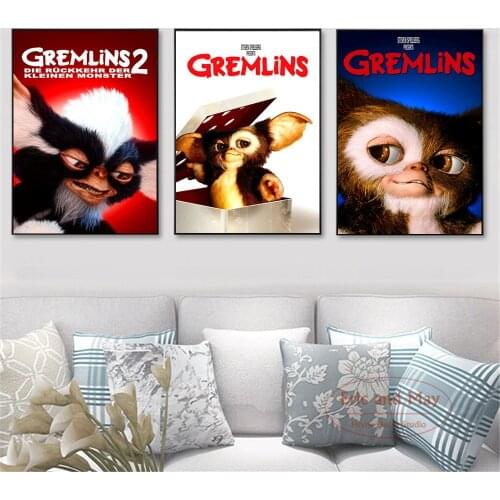 Funny Gremlins Movie Figure Posters And Prints Wall Art Canvas Painting For Living Room Decoration Home Decor Unframed Quadros