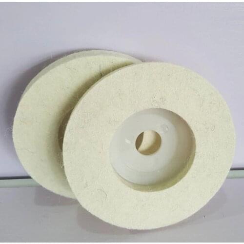 2pcs/lot 4 inch wool wheel wool grinding disc grinding jade metal marble amber polishing sheet felt wheel