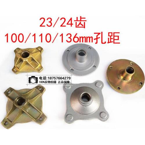 23T 24T 110*4 STUD M10 Rear Wheel Hub Fit for China Chinese ATV 110cc 125cc 150cc Go Kart Golf Cart Buggy Quad Bike Parts