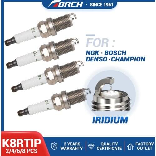 Candle NGK Spark Plug PFR7S8EG Alternative Iridium Platinum K8RTIP for VOLKSWAGEN TIGUAN R-LINE 2014-2016 2.0L/1984cc