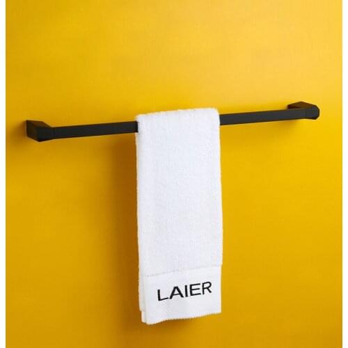 Vidric sanitary rubber paint zinc alloy diamond-shaped single bar towel rack bathroom shelf Nordic