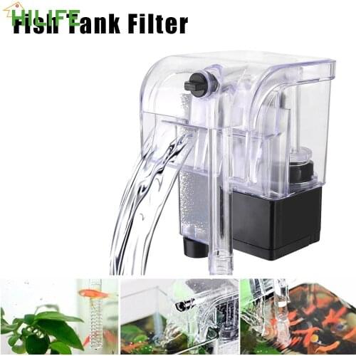 External Hang Up Filter Oxygen Submersible Water Purifier Mini Aquarium Filter Water Pumps for Aquarium Fish Tank Filter