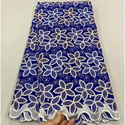 5 Y African Swiss Voile Lace Fabric 2021 High Quality Dubai Fabric Swiss Voile Lace In Switzerland Latest 100%Cotton Embroidery