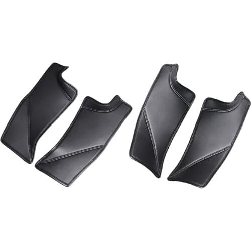 Rear Door Sill Protector, for Tesla Model Y PU Leather Anti Kick Pad Door Sill Scuff Pad