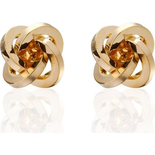 XKZM Cufflinks golden knot Cuff Links for Mens Gifts Dad Cuff Buttons Wedding Favors For Fathers Day