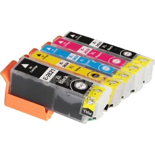 UP 10pk T2621 Refilled ink cartridge For XP-600 XP-605 XP-700 XP-800 XP-510 XP-615 XP-610 XP-605 xp-820 printer with chip
