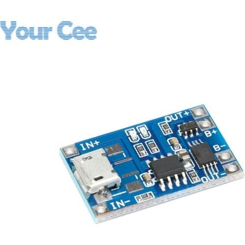 10 pcs Micro USB 5V 1A 18650 TP4056 Lithium Battery Charger Module Charging Board With Protection Dual Functions 1A Li-ion Cell