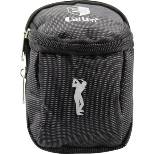 1 Pcs Small Golf Ball Bag With Hook Nylon Can Hold 6 Golf Balls Portable Mini Golf Ball Waist Bag Outdoor Sports