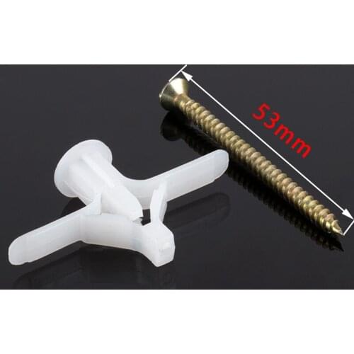 10/50pcs Plastic expansion bolt with Screw drywall Gypsum Board expansion nails pipe DIY Wall Curtain Fastener pins Accessories