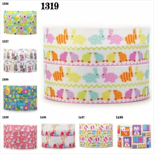 10yards - different size - Easter grosgrain ribbon - Easter rabbit,Easter eggs,cartoon printed grosgrain ribbon/satin ribbon