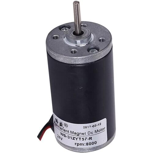 31ZYT57-R, 3mm shaft diameter, permanent magnet DC high-speed motor, 12V, 24V, forward and reverse