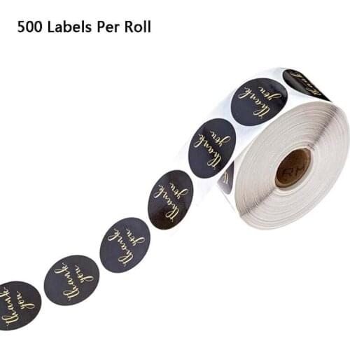 500pcs Round Thank You Stickers Seal Labels Wedding Party Scrapbooking Package Sticker