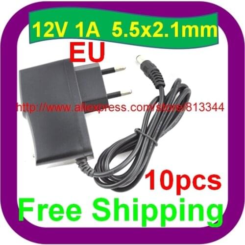 AC to DC 12V 1A/1000mA EU Power Supply Plug for CCTV Camera/ LED STRIP LIGHT