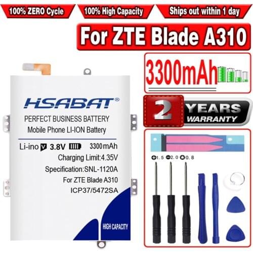 HSABAT 3300mAh ICP37/54/72SA Battery for ZTE Blade A310