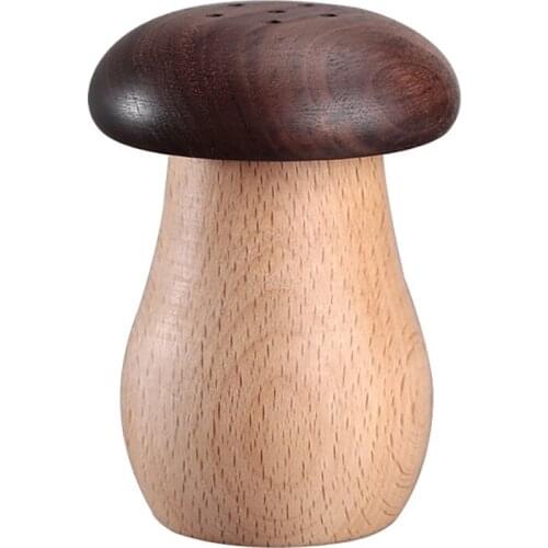 Household Wooden Toothpicks Holders Toothpick Box Cute Mini Mushroom Tooth Picks Can Jar Living Room Decoration Ornaments