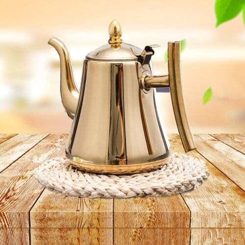 1.5L Cold Kettle Non-Magnetic Stainless Steel Custard Pot With Filter Scented Tea Pot Special Custard Pot For Induction Cooker