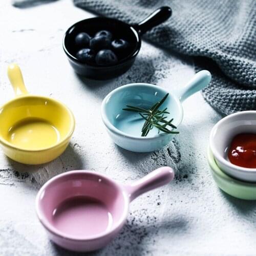 Japanese style ceramic nut snack tray plate small dish snack dipping dish mustard butter sesame sauce dipping dish