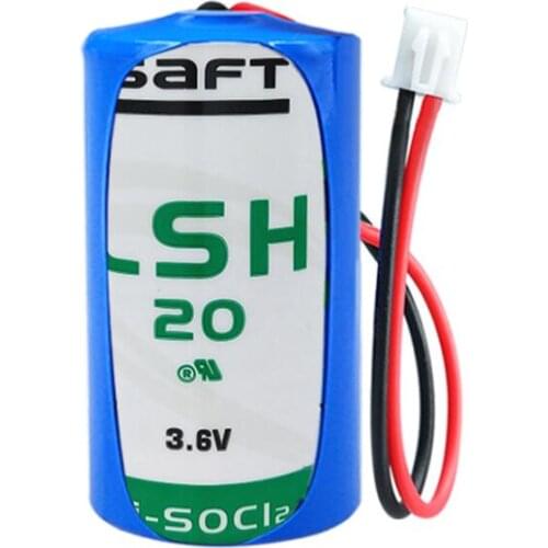 1PCS LSH20 Alarm Systems GPS CNC Battery ER34615 ER32615 D Cell 3.6V Lithium Battery with plug