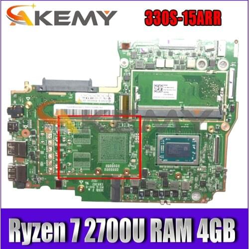 Akemy For Lenovo 330S-15ARR Laptop Motherboard AMD Ryzen 7 2700U RAM 4GB DDR4 Tested 100% Working New Product
