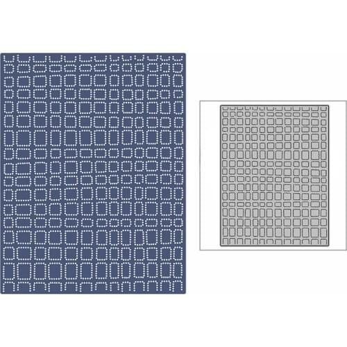 New Spotted Rectangle Tags Background Plate Craft Embossing Mold 2021 Metal Cutting Dies for DIY Scrapbooking Album Card Making