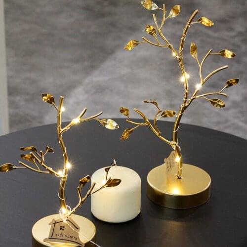 New Nordic Home Wind Tree Decoration Small Lamp Surrounds Iron Tree Decoration Modern Home Decoration Decoration