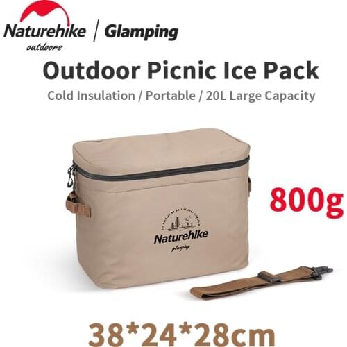 Naturehike Ultralight Travel Ice Pack 20L Big Capacity Outdoor Picnic PVC Thermal Insulation Package Food Fruits Storage Bag