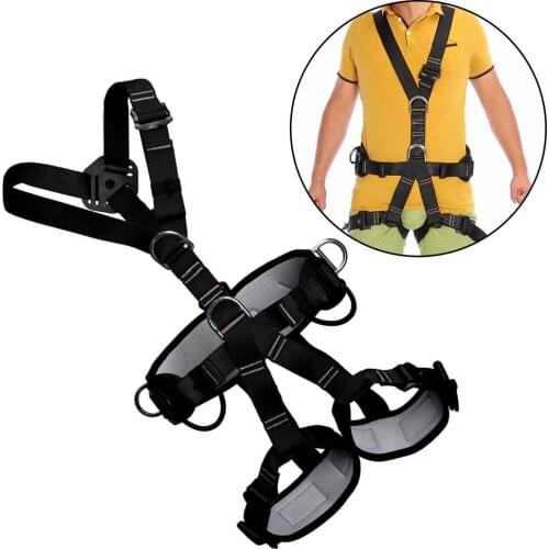 Professional Outdoor Sports Safety Belt Rock Mountain Climbing Harness Waist Support Half Body Harness Mountaineering Equipment