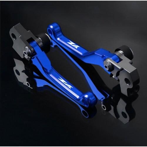 For YAMAHA YZ80 85 125 250 250F 426F 450F 250X 250FX 450FX Motorcycle Pivot Brake Clutch Levers Dirt Bike Blue