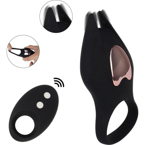 Wireless Remote Control Sex Toys for Men 10 Frequency Clitoris Stimulate Penis Cock Ring Vibrator Delay Ejaculation