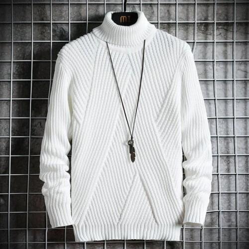 Spring Autumn Mens Sweater Streetwear Japan Style Sweater Men Casual Harajuku Long sleeve Mens Clothing Turtelneck Sweater Men