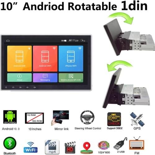 Universal 1 Din Car Multimedia Player 10inch Touch Screen Autoradio Stereo Video GPS WiFi Auto Radio Android Video Player