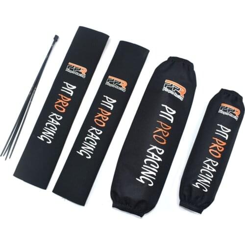 Pit Pro Racing Front Fork Protector Rear Shock Absorber Guard Wrap Cover For CRF KTM ATV Dirt Pit Bike Motorcycle Scooter