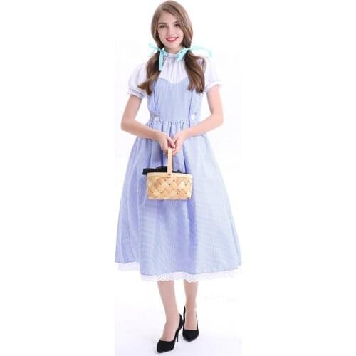 Halloween Party Adult Women French Wench Lolita Dress Victorian Maid Waitress Costume