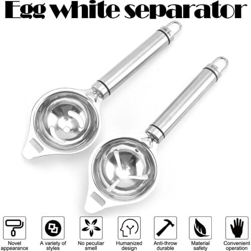 1pcs 304 Stainless Steel Egg Yoke Separator Filter Egg Whites and Yolks Strainer Divider Kitchen Gadget Tools Cooking