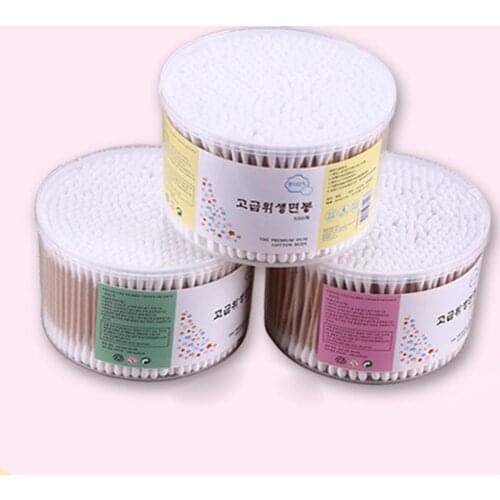 500Pcs Disposable Double Heads Bamboo Cotton Swabs Women Makeup Ear Cleaning Sticks Eyeshaow Blending Tool
