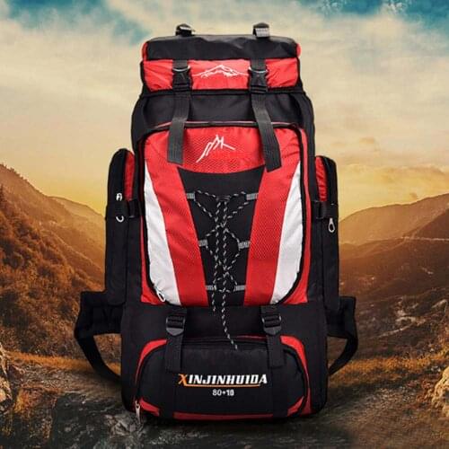 80L Camping Hiking Backpack Travel Bag Outdoor Sports Bags Shoulder Men Climbing Rucksack Trekking Nylon Sac De Sport Tas XA112A