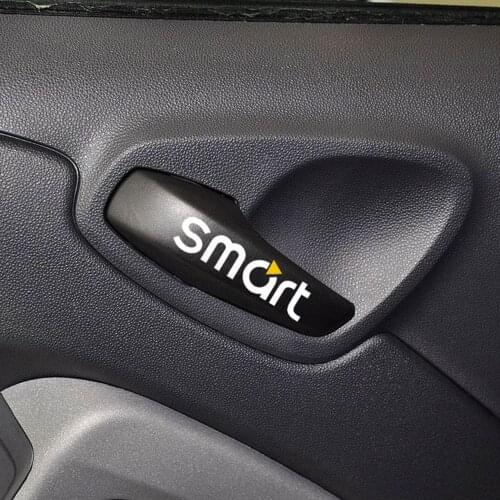 Aliauto 2 X Car Accessories Inside Door Handle Sticker and Decal for Smart Fortwo Forfour