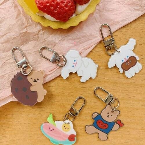 Rabbit Bear Bags Accessory Kawaii Korea Fashion Girls Key Chain Ring Children Gift Bag Sccessories Dropshipping Milkjoy Bentoy