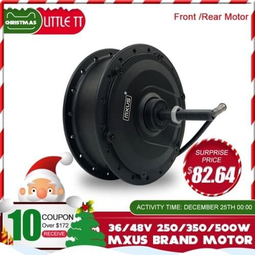 MXUS 36V48V 250W 350W 500W Front Rear Hub Motor Wheel High Speed Brushless Geared Motor For Electric Bike Conversion Kit
