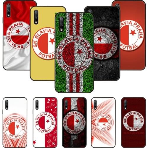 Phone Case For Huawei Honor 9X 10 9 20 8X 8A 8S 7X 7A i A Pro Play Lite Black Cover Waterproof Silicone Slavia Praha Czech