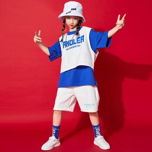 Kids Oversize Streetwear Hip Hop Tracksuit Short Sleeve Loose Casual T-shirt Boys Girls Tops Tees Fashion Sets Children Clothing