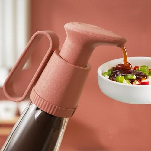 Syrup Ketchup Vinegar Olive Oil Bottle Head Manually Pressure Nozzle Household Oyster Sauce Push-type Pump Kitchen Gadgets
