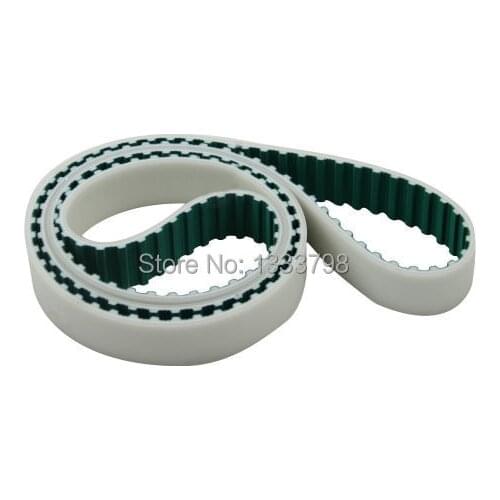 1/2'' pitch H type green farbic cover polyurethane endless welded strap