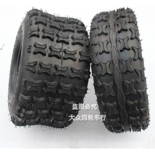 DIY Four-Wheel ATV Front and Rear 8-Inch Thickened Butterfly Flower Vacuum Tire Kart Size Bull Modification Accessories