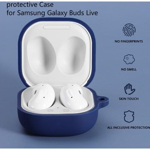 Silicone Earphone Case For Samsung Galaxy Buds Live Wireless Headset Shockproof Soft Protective Headphone Cover Shell